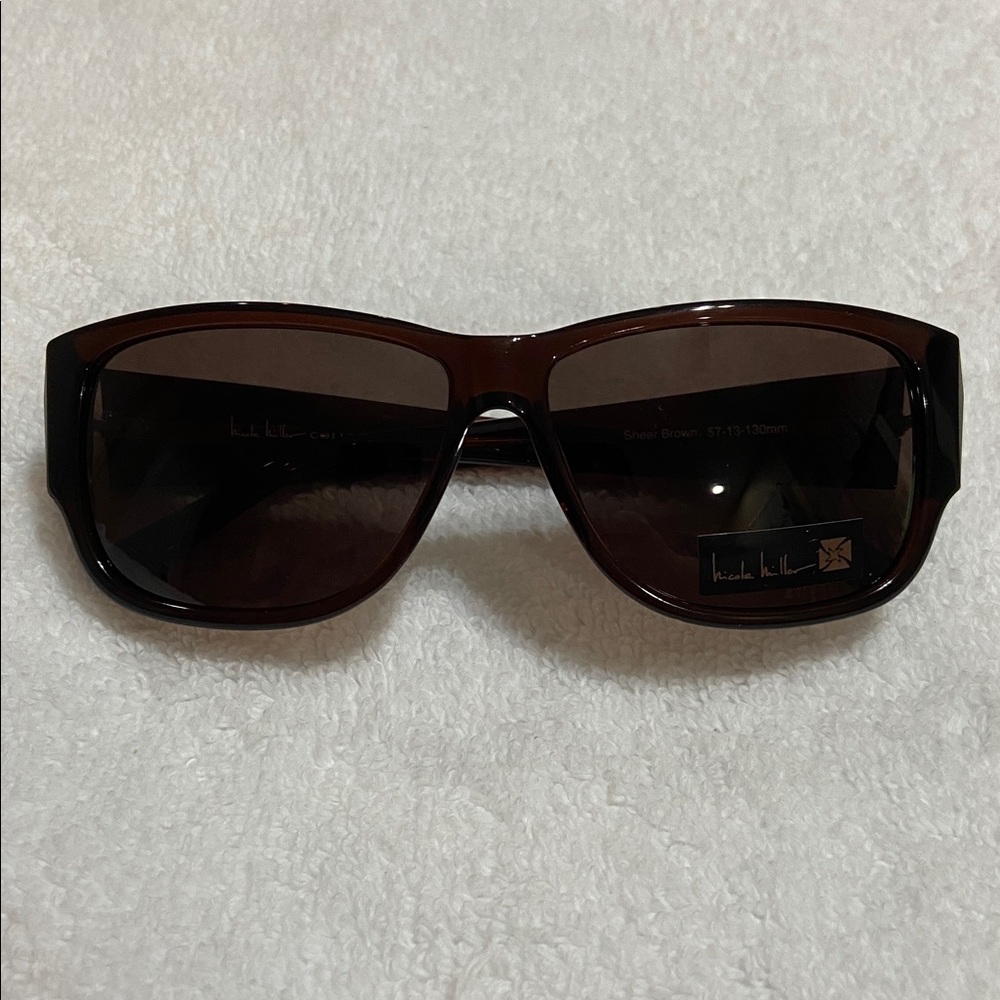 Nicole Miller Prismatic Brown Womens Sunglasses